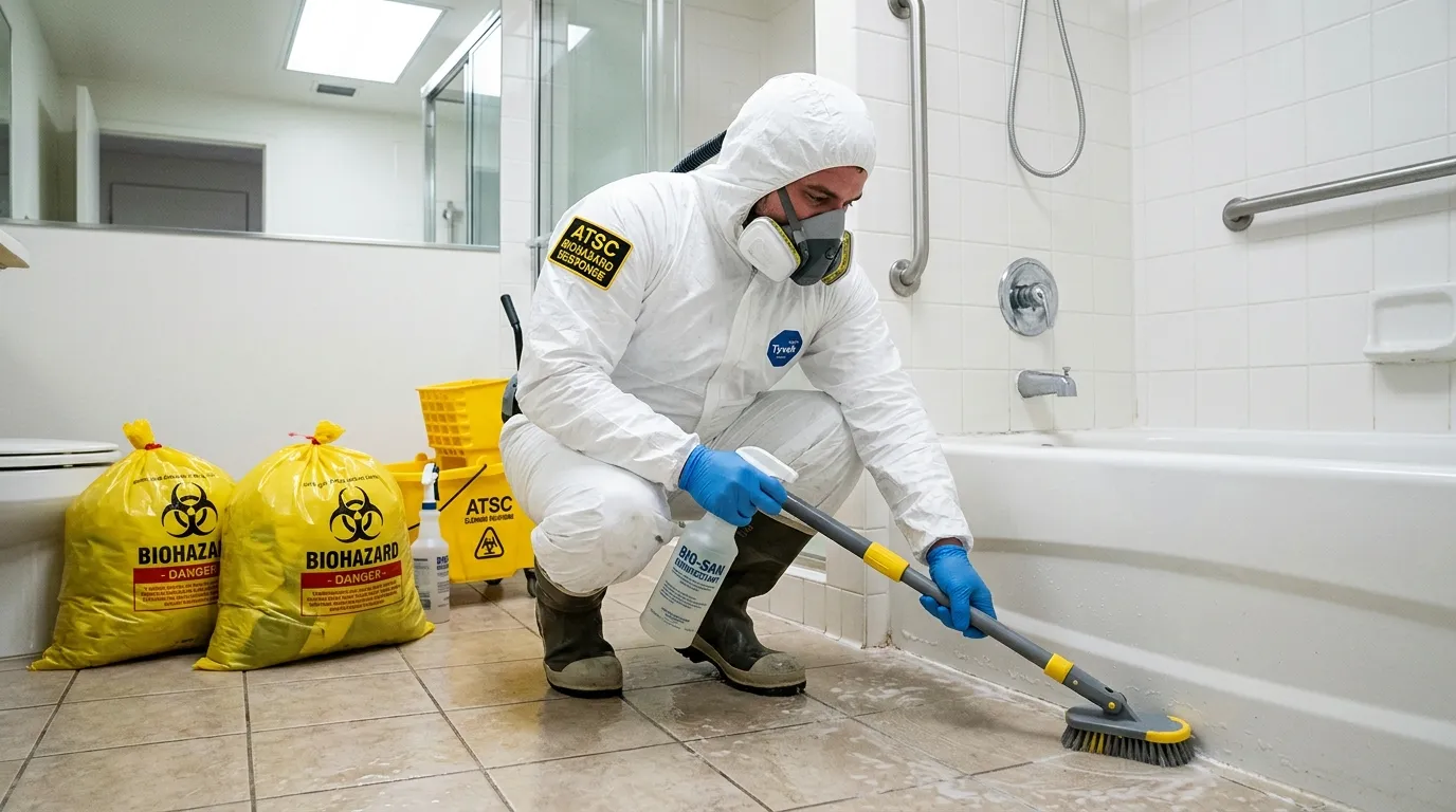 Decontamination equipment deployed for Blood Cleanup in Floral Park